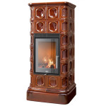 Kachlová kamna ABX Kaledonie exklusive L, Hnědá